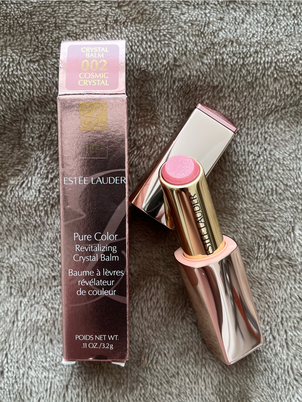 Estee Lauder Pure Color Revitalizing Crystal Balm in Cosmic Crystal Pink (002)